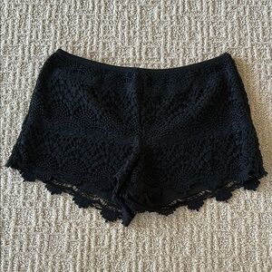 Tart Black Lace Shorts